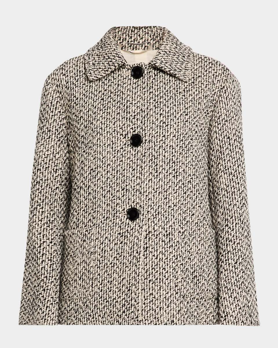 Pier Tweed-Knit Short Jacket